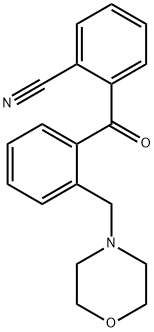 2-CYANO-2'-MORPHOLINOMETHYL BENZOPHENONE 结构式