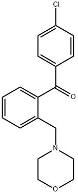 4'-CHLORO-2-MORPHOLINOMETHYL BENZOPHENONE 结构式