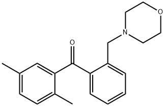 2,5-DIMETHYL-2'-MORPHOLINOMETHYL BENZOPHENONE 结构式