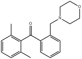 (2,6-二甲基苯基)(2-(吗啉代甲基)苯基)甲酮 结构式