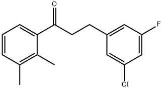 3-(3-CHLORO-5-FLUOROPHENYL)-2',3'-DIMETHYLPROPIOPHENONE 结构式