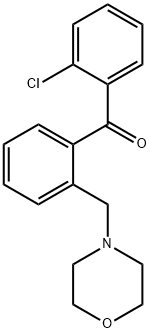 2-CHLORO-2'-MORPHOLINOMETHYL BENZOPHENONE 结构式