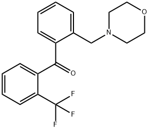 (2-(吗啉甲基)苯基)(2-(三氟甲基)苯基)甲酮 结构式