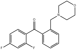 2,4-DIFLUORO-2'-MORPHOLINOMETHYL BENZOPHENONE 结构式