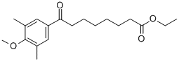 ETHYL 8-(3,5-DIMETHYL-4-METHOXYPHENYL)-8-OXOOCTANOATE 结构式