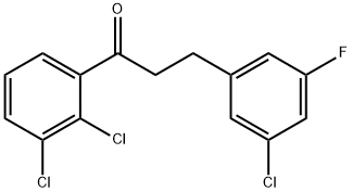 3-(3-CHLORO-5-FLUOROPHENYL)-2',3'-DICHLOROPROPIOPHENONE 结构式