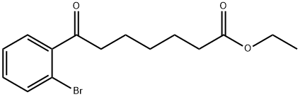 ETHYL 7-(2-BROMOPHENYL)-7-OXOHEPTANOATE 结构式