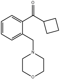 CYCLOBUTYL 2-(MORPHOLINOMETHYL)PHENYL KETONE 结构式