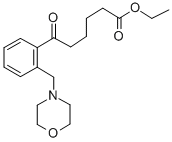 ETHYL 6-[2-(MORPHOLINOMETHYL)PHENYL]-6-OXOHEXANOATE 结构式