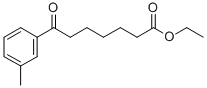 ETHYL 7-(3-METHYLPHENYL)-7-OXOHEPTANOATE 结构式