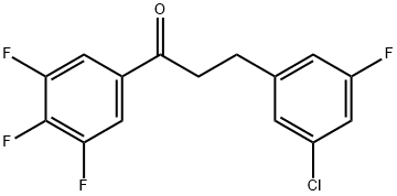 3-(3-CHLORO-5-FLUOROPHENYL)-3',4',5'-TRIFLUOROPROPIOPHENONE 结构式