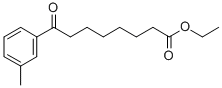 ETHYL 8-(3-METHYLPHENYL)-8-OXOOCTANOATE 结构式