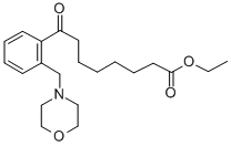 8-(2-(吗啉代甲基)苯基)-8-氧代辛酸乙酯 结构式