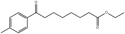 ETHYL 8-(4-METHYLPHENYL)-8-OXOOCTANOATE 结构式