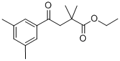 ETHYL 2,2-DIMETHYL-4-(3,5-DIMETHYLPHENYL)-4-OXOBUTYRATE 结构式