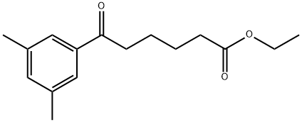 ETHYL 6-(3,5-DIMETHYLPHENYL)-6-OXOHEXANOATE 结构式