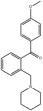 4'-METHOXY-2-PIPERIDINOMETHYL BENZOPHENONE 结构式
