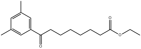 ETHYL 8-(3,5-DIMETHYLPHENYL)-8-OXOOCTANOATE 结构式