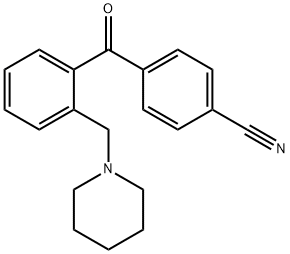 4'-CYANO-2-PIPERIDINOMETHYL BENZOPHENONE 结构式