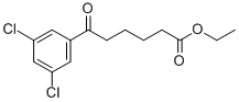 ETHYL 6-(3,5-DICHLOROPHENYL)-6-OXOHEXANOATE 结构式