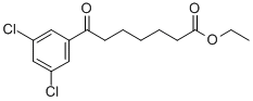 ETHYL 7-(3,5-DICHLOROPHENYL)-7-OXOHEPTANOATE 结构式