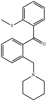 2-PIPERIDINOMETHYL-2'-THIOMETHYLBENZOPHENONE 结构式