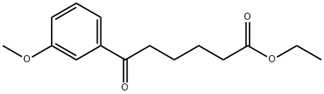 ETHYL 6-(3-METHOXYPHENYL)-6-OXOHEXANOATE 结构式