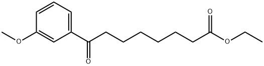 ETHYL 8-(3-METHOXYPHENYL)-8-OXOOCTANOATE 结构式