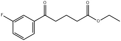 ETHYL 5-(3-FLUOROPHENYL)-5-OXOVALERATE 结构式