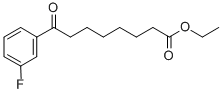 ETHYL 8-(3-FLUOROPHENYL)-8-OXOOCTANOATE 结构式