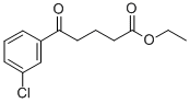 ETHYL 5-(3-CHLOROPHENYL)-5-OXOVALERATE 结构式