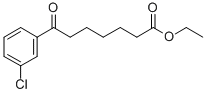 ETHYL 7-(3-CHLOROPHENYL)-7-OXOHEPTANOATE 结构式