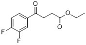 ETHYL 4-(3,4-DIFLUOROPHENYL)-4-OXOBUTYRATE 结构式