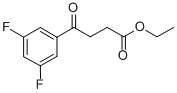 ETHYL 4-(3,5-DIFLUOROPHENYL)-4-OXOBUTYRATE 结构式