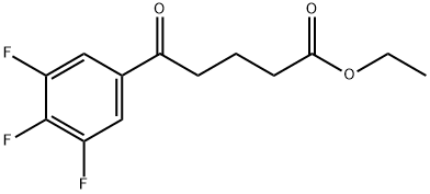 ETHYL 5-OXO-5-(3,4,5-TRIFLUOROPHENYL)VALERATE 结构式