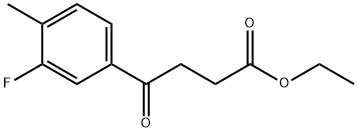 ETHYL 4-(3-FLUORO-4-METHYLPHENYL)-4-OXOBUTYRATE 结构式