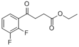 ETHYL 4-(2,3-DIFLUOROPHENYL)-4-OXOBUTYRATE 结构式