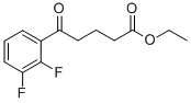 ETHYL 5-(2,3-DIFLUOROPHENYL)-5-OXOVALERATE 结构式