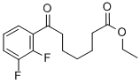 ETHYL 7-(2,3-DIFLUOROPHENYL)-7-OXOHEPTANOATE 结构式