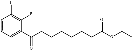 ETHYL 8-(2,3-DIFLUOROPHENYL)-8-OXOOCTANOATE 结构式