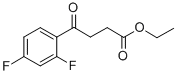 ETHYL 4-(2,4-DIFLUOROPHENYL)-4-OXOBUTYRATE 结构式