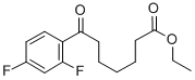 ETHYL 7-(2,4-DIFLUOROPHENYL)-7-OXOHEPTANOATE 结构式