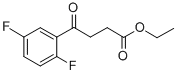 ETHYL 4-(2,5-DIFLUOROPHENYL)-4-OXOBUTYRATE 结构式