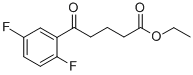 ETHYL 5-(2,5-DIFLUOROPHENYL)-5-OXOVALERATE 结构式