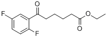 ETHYL 6-(2,5-DIFLUOROPHENYL)-6-OXOHEXANOATE 结构式