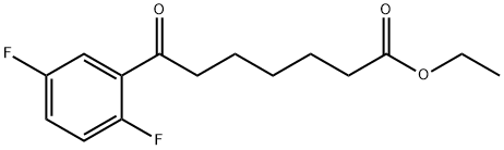 ETHYL 7-(2,5-DIFLUOROPHENYL)-7-OXOHEPTANOATE 结构式