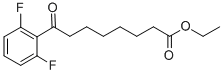 ETHYL 8-(2,6-DIFLUOROPHENYL)-8-OXOOCTANOATE 结构式