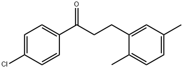 4'-CHLORO-3-(2,5-DIMETHYLPHENYL)PROPIOPHENONE 结构式