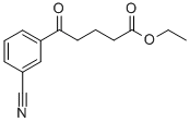 ETHYL-5-(3-CYANOPHENYL)-5-OXOVALERATE 结构式