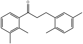 2',3'-DIMETHYL-3-(2,5-DIMETHYLPHENYL)PROPIOPHENONE 结构式